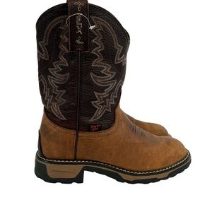 TONY LAMA- BIG KIDS - WATERPROOF TAN CHEYENNE LEATHER BOOT  SIZE 2.5